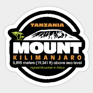 Mount Kilimanjaro Sticker